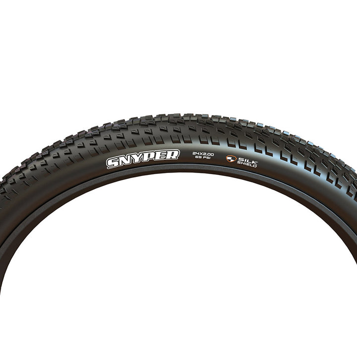 Snyper, Mountain Tire, 24''x2.00, Folding, Clincher, Dual, SilkShield, 60TPI, Black