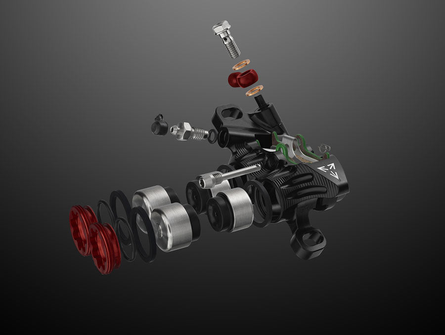 Hope EVO GR4 braided disc brake - detail view