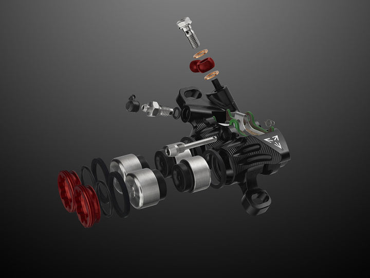 Hope EVO GR4 braided disc brake - detail view