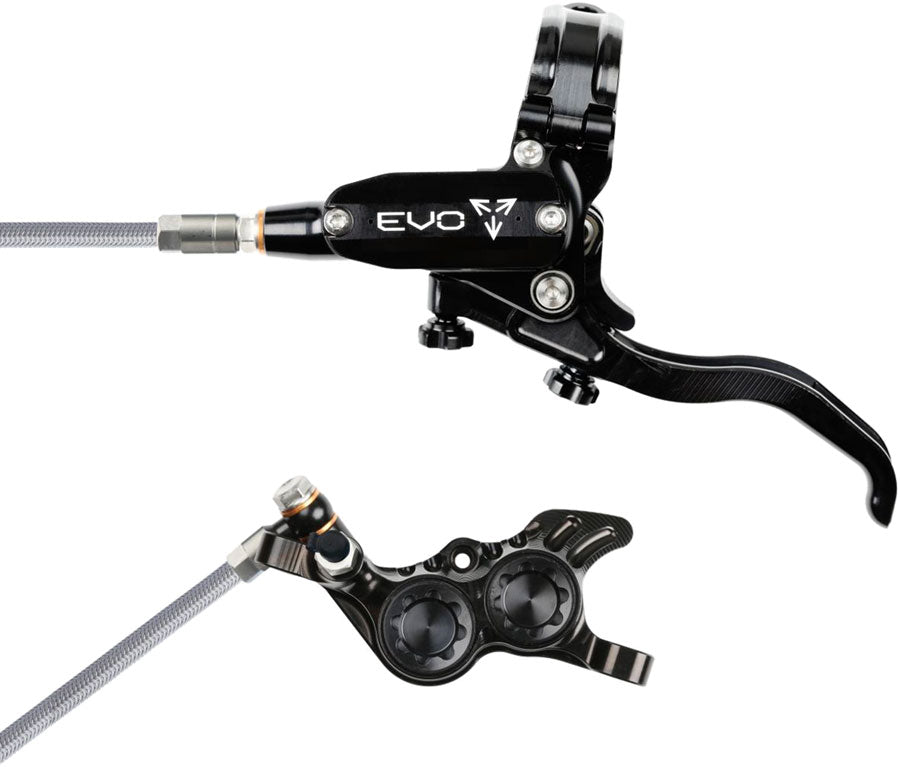 Hope EVO GR4 braided disc brake - Black/Black - left hand