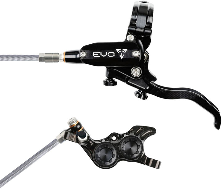 Hope EVO GR4 braided disc brake - Black/Black - left hand