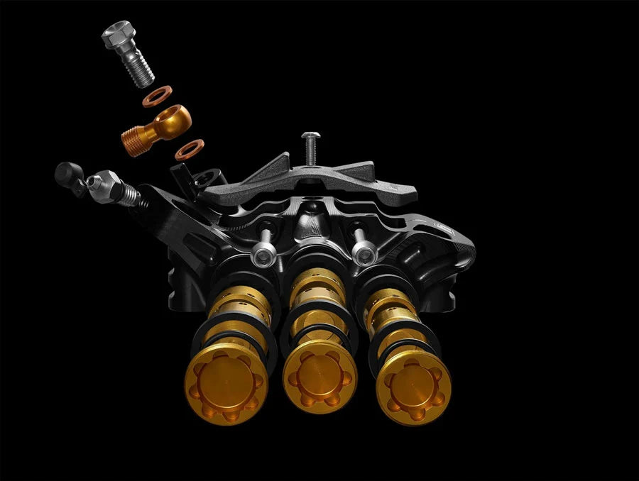 HOPE EVO V6Ti- Mono Edition Set- 220/200mm- Braided