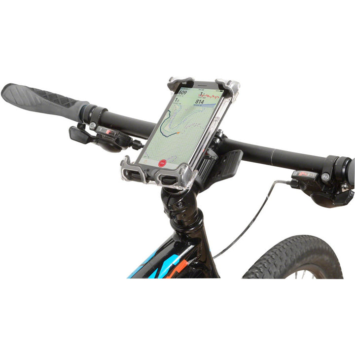 Hefty Holder Plus Smartphone Bike Mount - Clear Gray