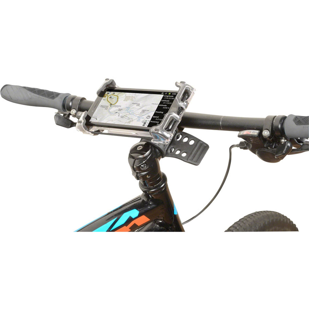 Hefty Holder Plus Smartphone Bike Mount - Clear Gray