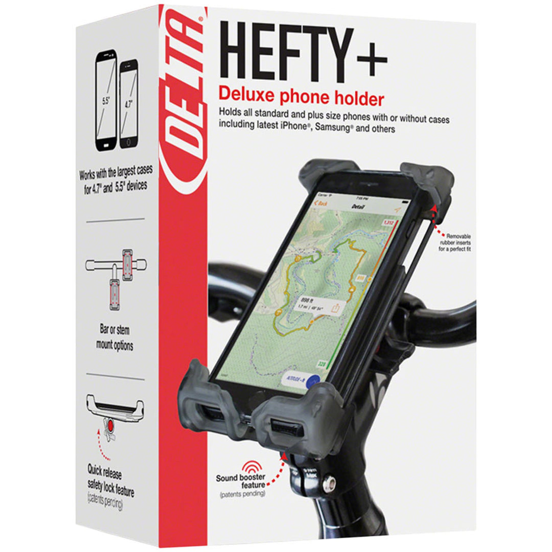 Hefty Holder Plus Smartphone Bike Mount - Clear Gray