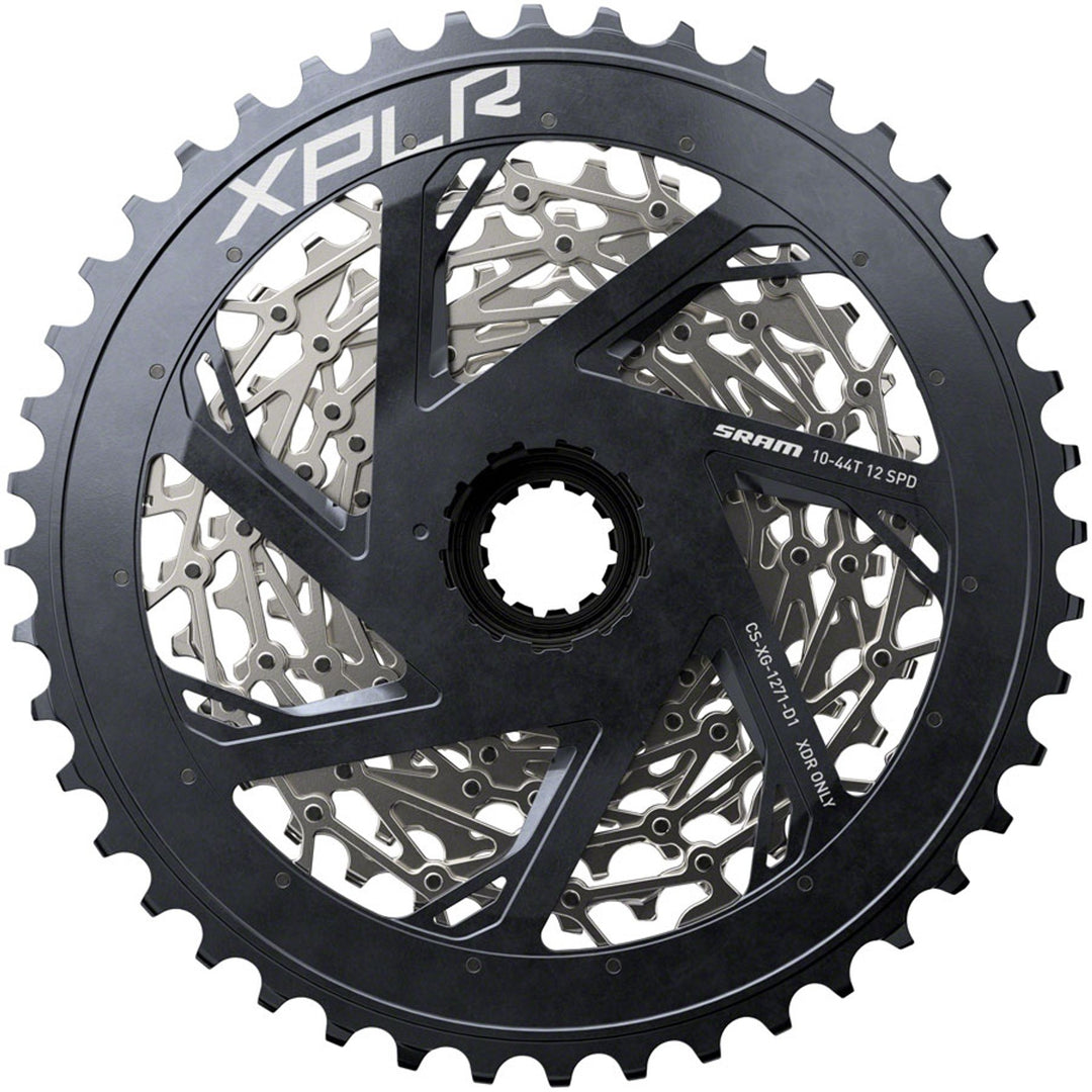 XPLR XG-1271 Cassette - 12-Speed, 10-44t, Silver, For XDR Driver Body, D1