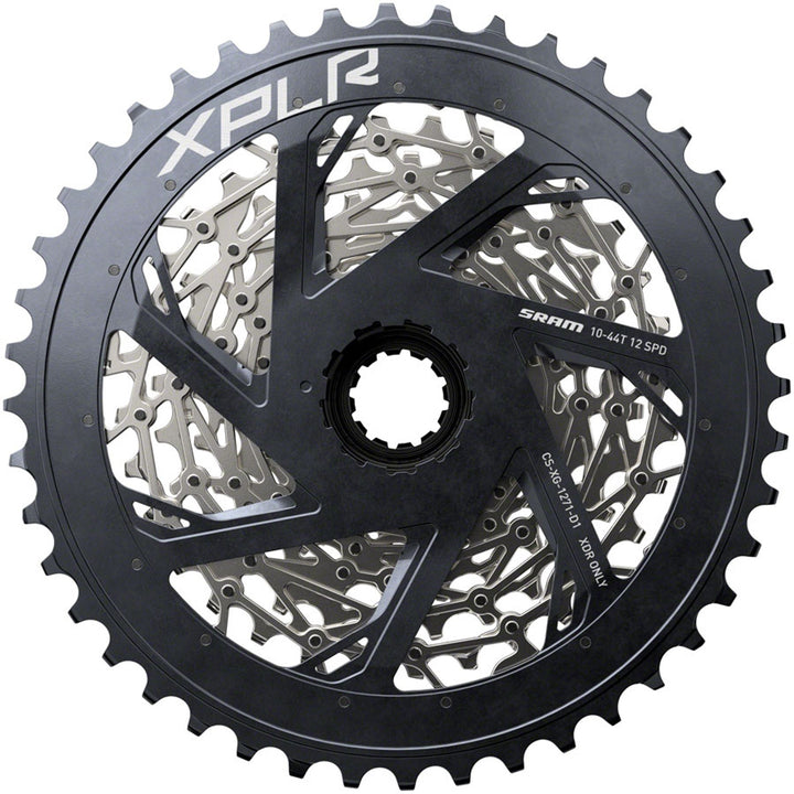 XPLR XG-1271 Cassette - 12-Speed, 10-44t, Silver, For XDR Driver Body, D1