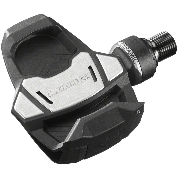 KEO BLADE CARBON CERAMIC Ti Pedals - KEO Blade Carbon Ceramic Ti Pedals - Single Sided Clipless, Titanium, 9/16", Black. 53mm QF, 12Nm