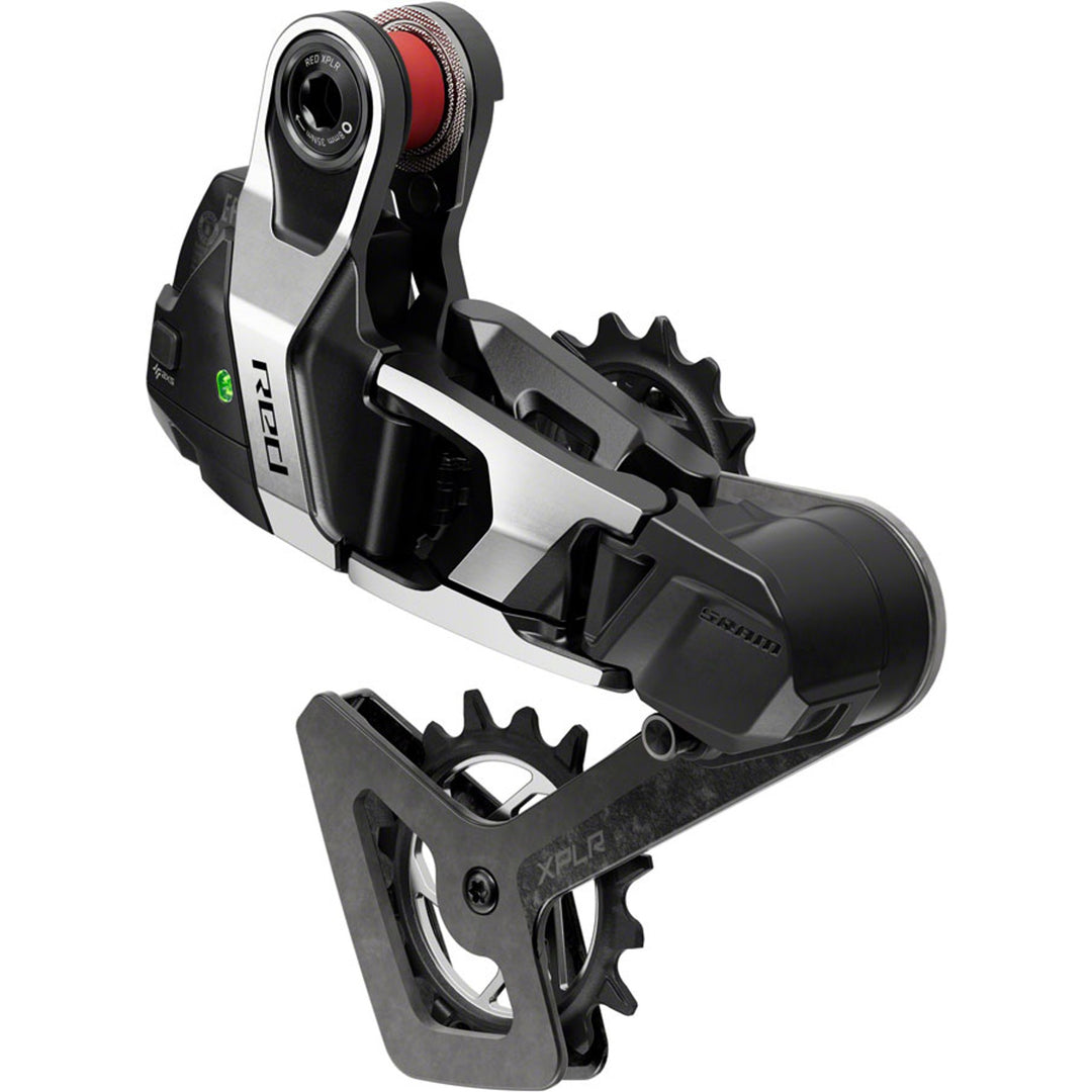 RED XPLR AXS Rear Derailleur - For RED XPLR 1x, 13-Speed, 46t Max, UDH Hangerless, (Battery Not Included), Black/Silver, E1