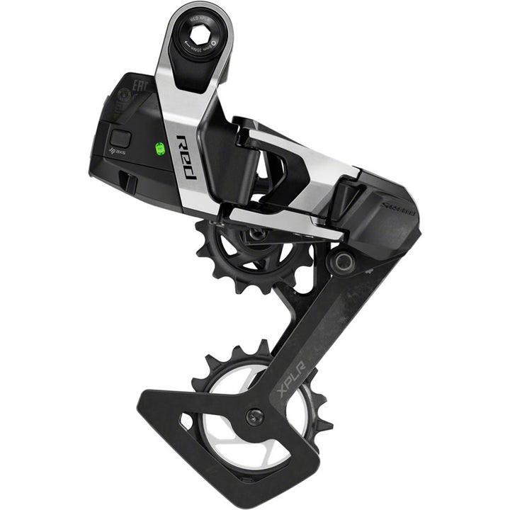 RED XPLR AXS Rear Derailleur - For RED XPLR 1x, 13-Speed, 46t Max, UDH Hangerless, (Battery Not Included), Black/Silver, E1