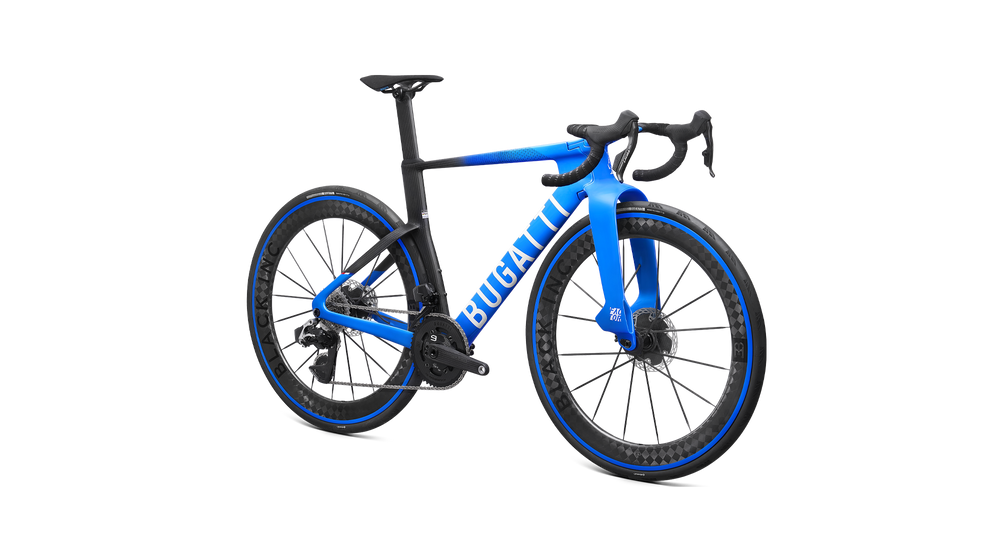Bugatti Factor ONE angled forward on a white background