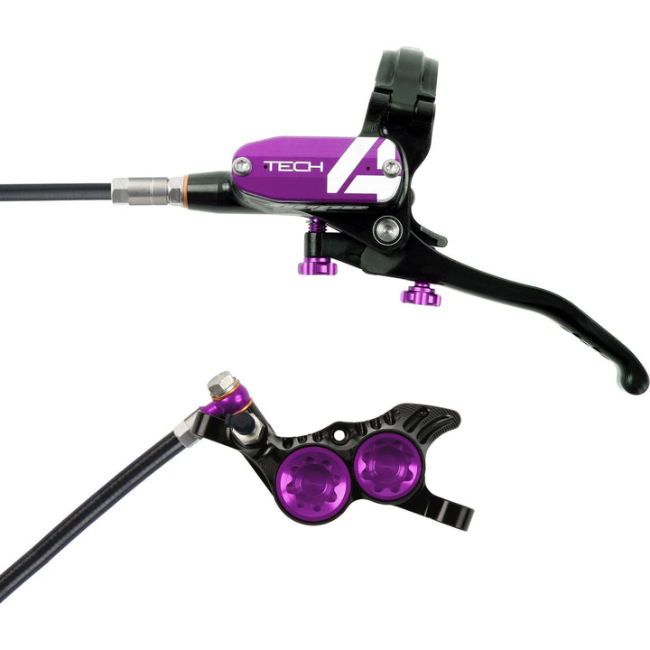 Hope Tech 4 V4 standard hose disc brake - Black/Purple