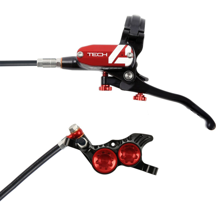 Hope Tech 4 V4 standard hose disc brake - Black/Red