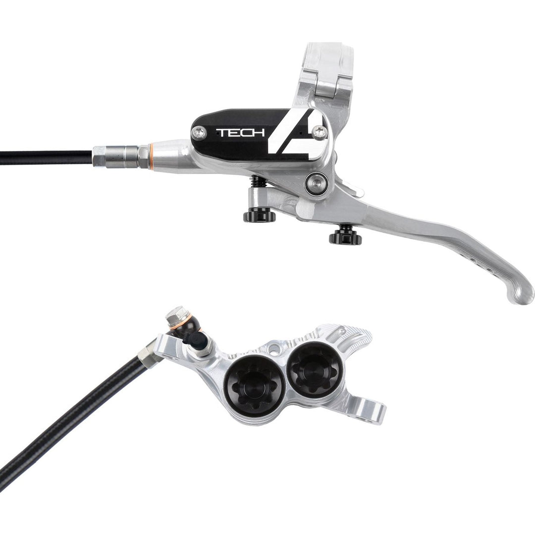 Hope Tech 4 V4 standard hose disc brake - Silver/Black