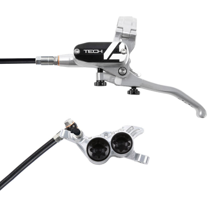 Hope Tech 4 V4 standard hose disc brake - Silver/Black