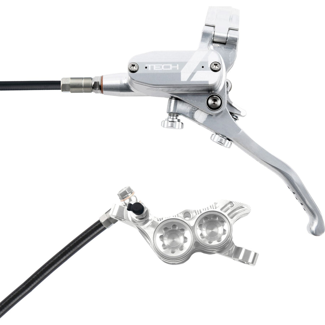 Hope Tech 4 V4 standard hose disc brake - Silver/Silver