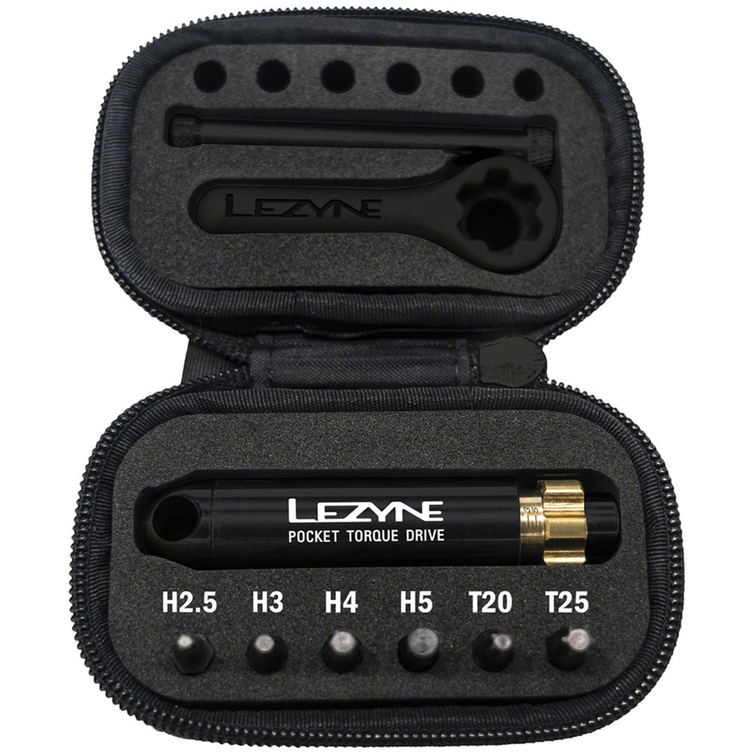 Pocket Torque Drive Torque Wrench - 2-6 Nm, 2.5, 3, 4, 5MM, T20, AND T25 BITS, With Storage Case, Black