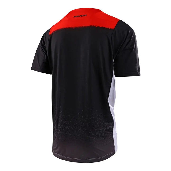 Troy Lee Designs Skyline short sleeve jersey — SRAM Roost White — back