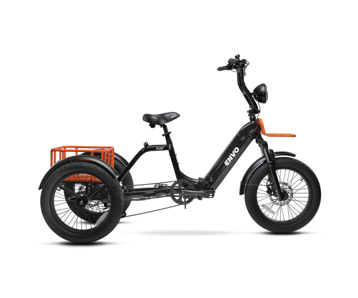 ENVO Flex Trike — Orange trim, side view