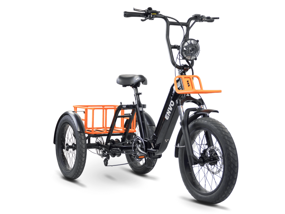 ENVO Flex Trike — Orange trim, front view