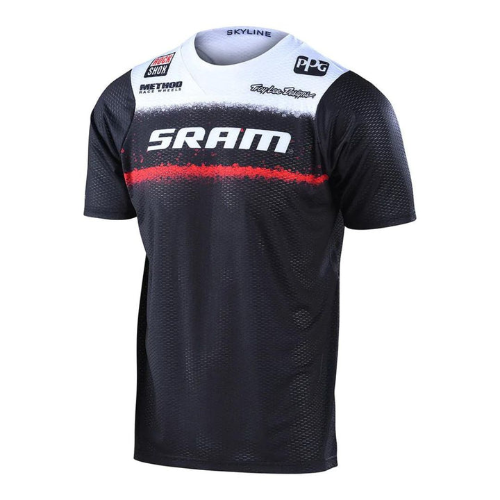Troy Lee Designs Skyline Air short sleeve jersey — SRAM Roost Black — front
