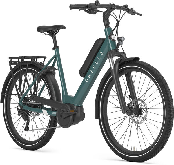Gazelle Bikes Medeo T9 City Smart System Low Step - Thyme Green