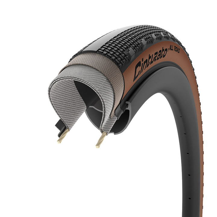 Cinturato All Road, Gravel Tire, 700x35C, Tanwall