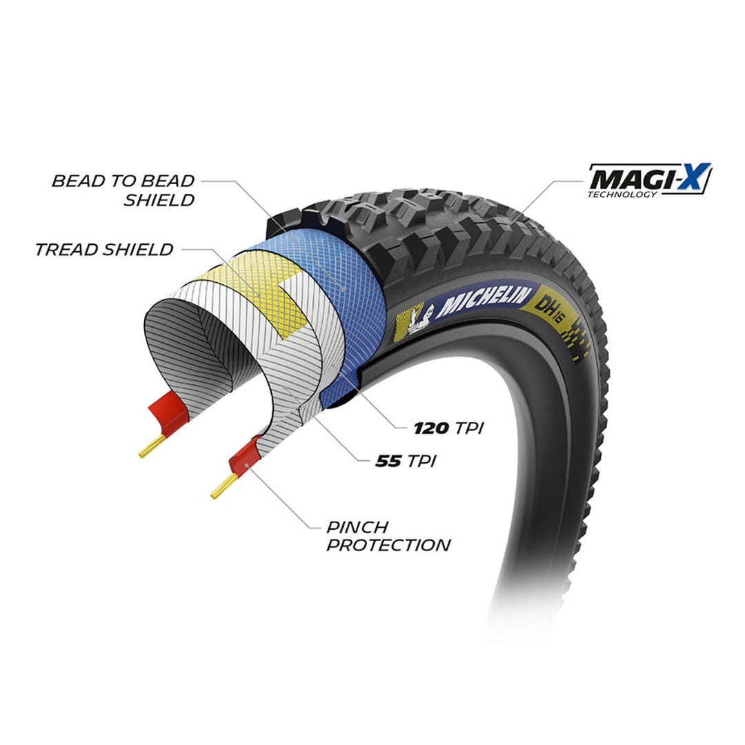 DH16 Tire - Folding - Tubeless Ready - Black