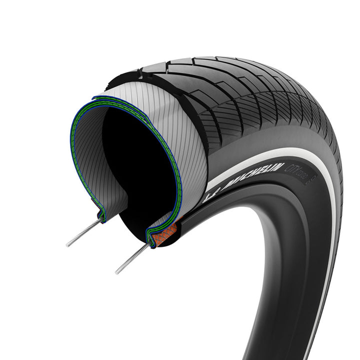 City Cargo TT Tire - Wire - Black