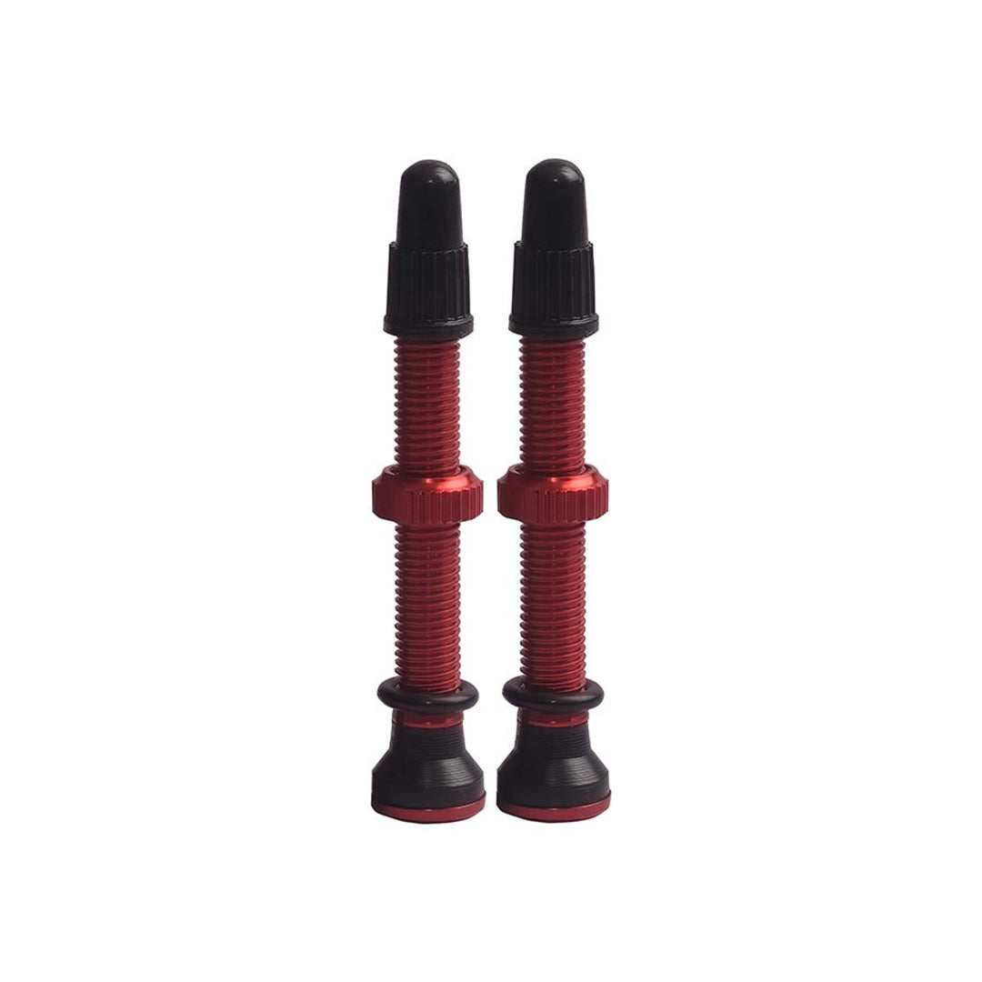 Tubeless Valves, Tubeless Valve, Presta, 44mm, Red, Pair