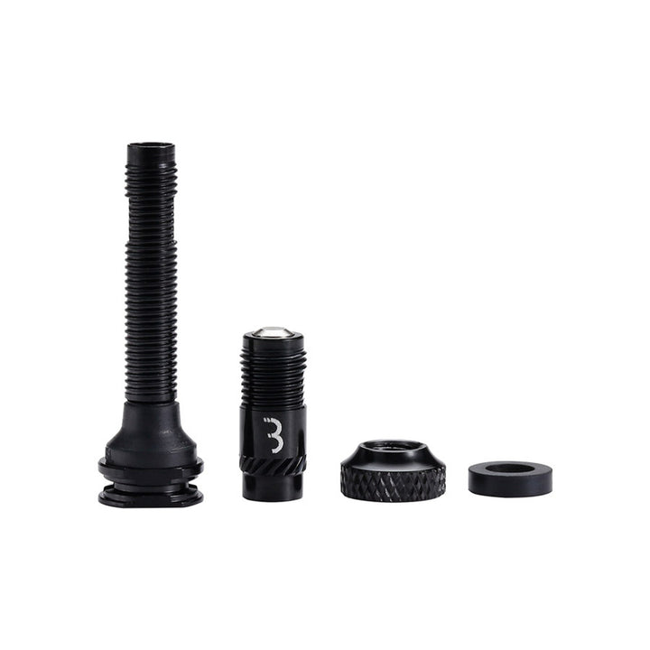 BTI-166 Valve CoreCap, Tubeless Valve, 40mm, Black, Pair