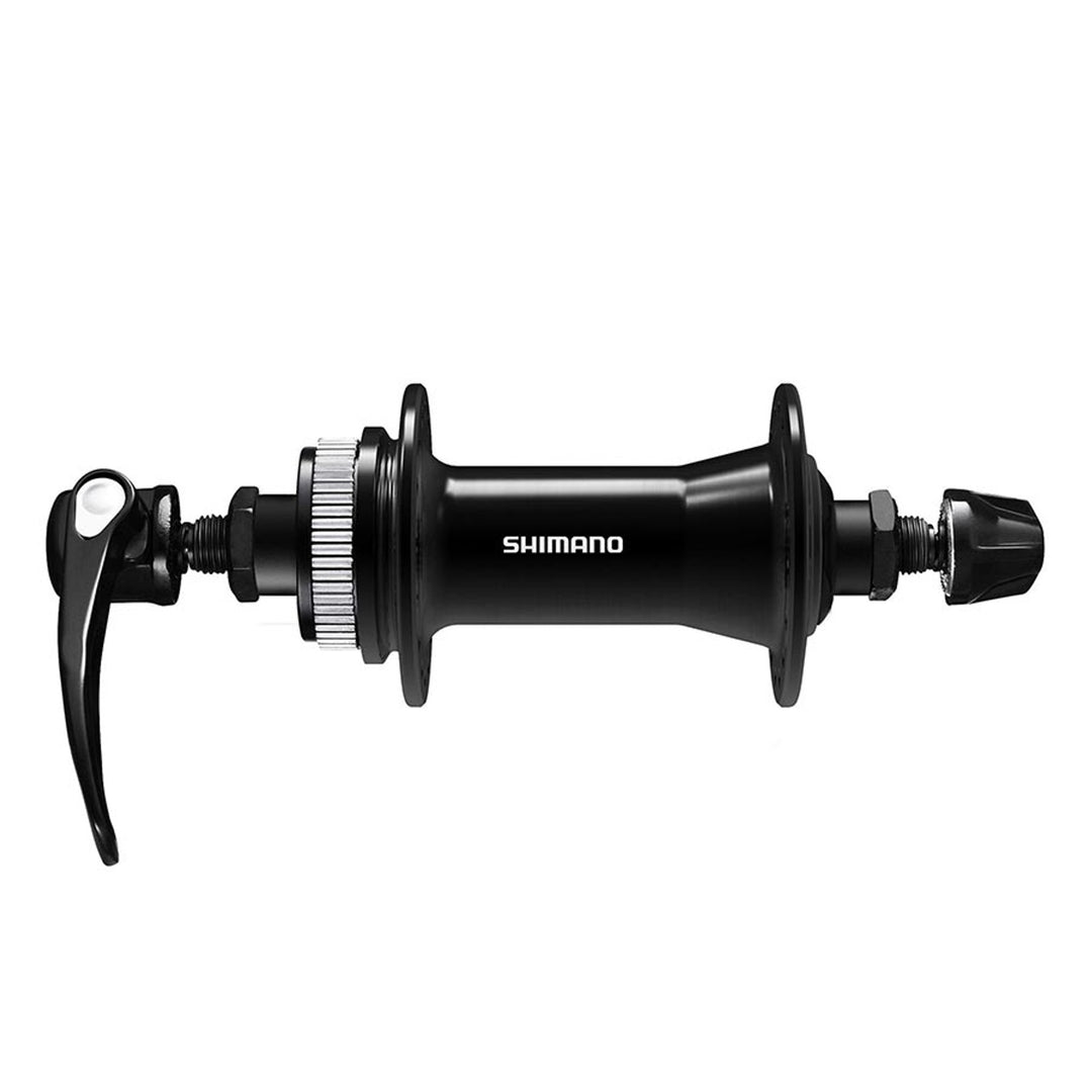 HB-QC400, Disc Hub, Front, 36H, Center Lock, QR, 100mm, Black, EHBQC400AALP
