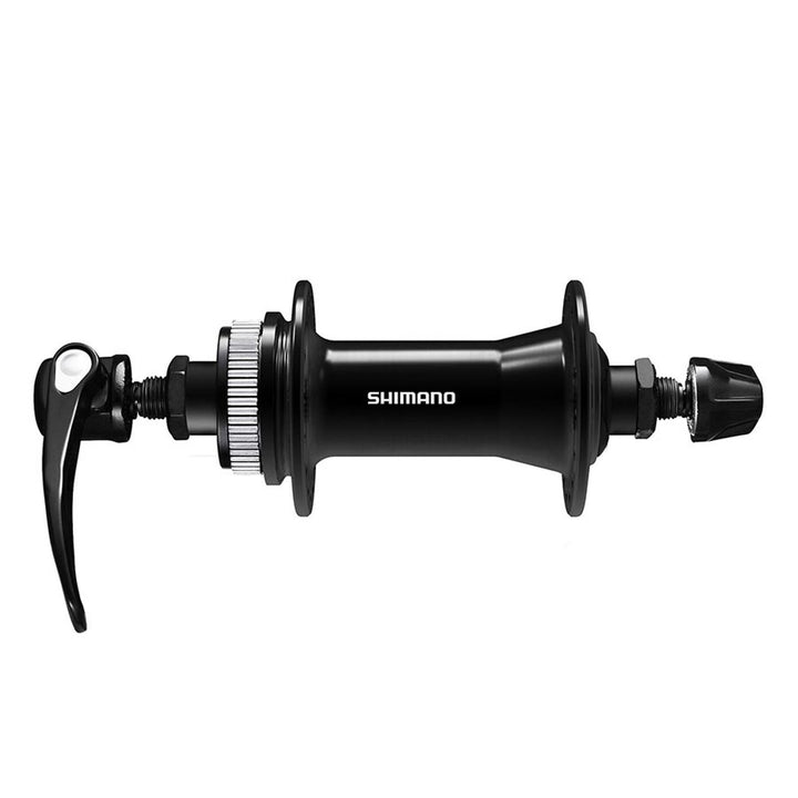 HB-QC400, Disc Hub, Front, 36H, Center Lock, QR, 100mm, Black, EHBQC400AALP