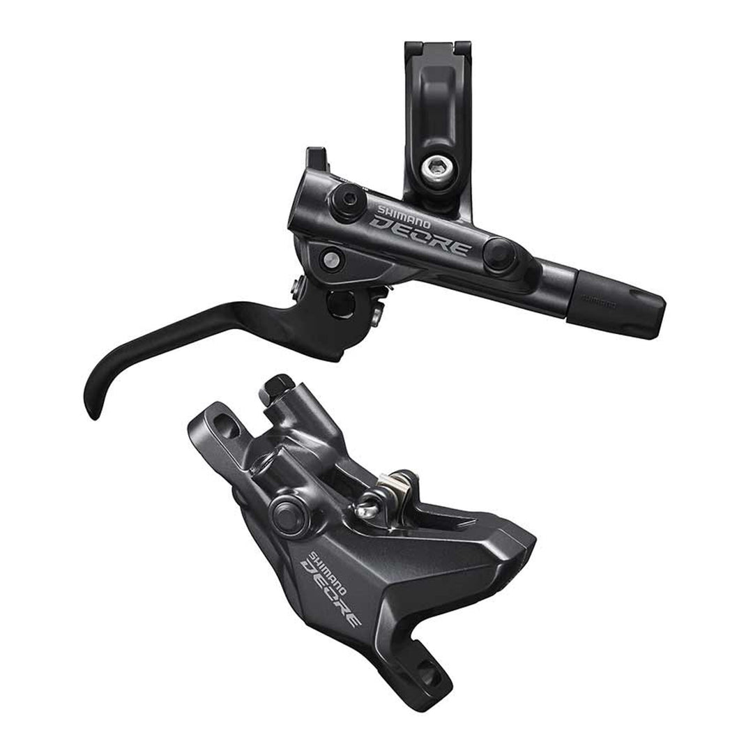 Deore BL-M6100 / BR-M6100, MTB Hydraulic Disc Brake, Front, Post mount, Disc: Not included, Black