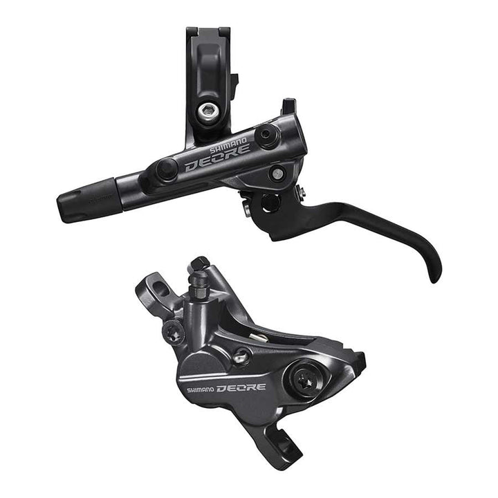 Deore BL-M6100 / BR-M6120, MTB Hydraulic Disc Brake, Rear, Post mount, Disc: Not included, Black