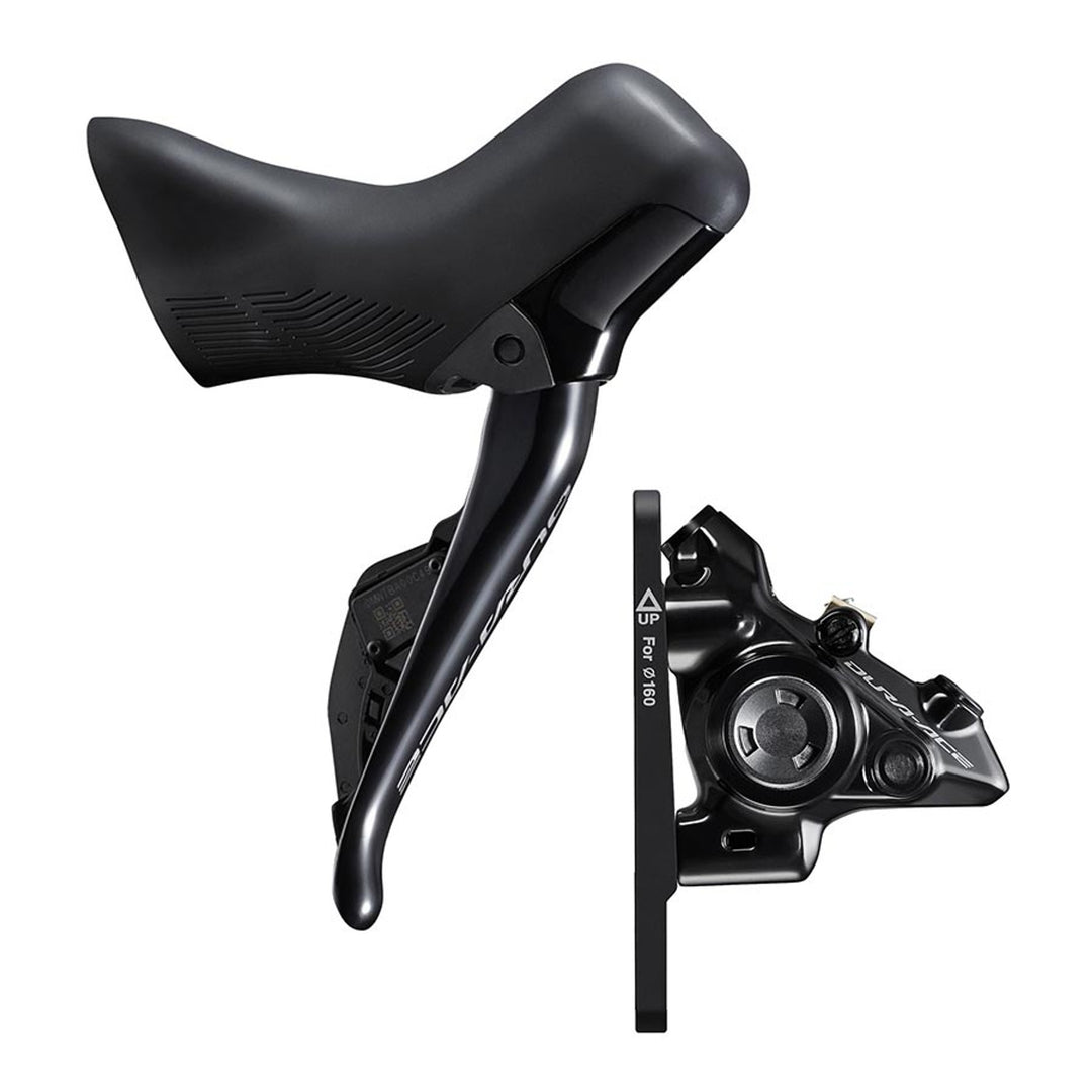 Dura Ace Di2 ST-R9270 / BR-R9270, Road Hydraulic Disc Brake, Rear, Flat mount, 140 or 160mm (not included), 175g, Black, IR9270DRRDSC170F