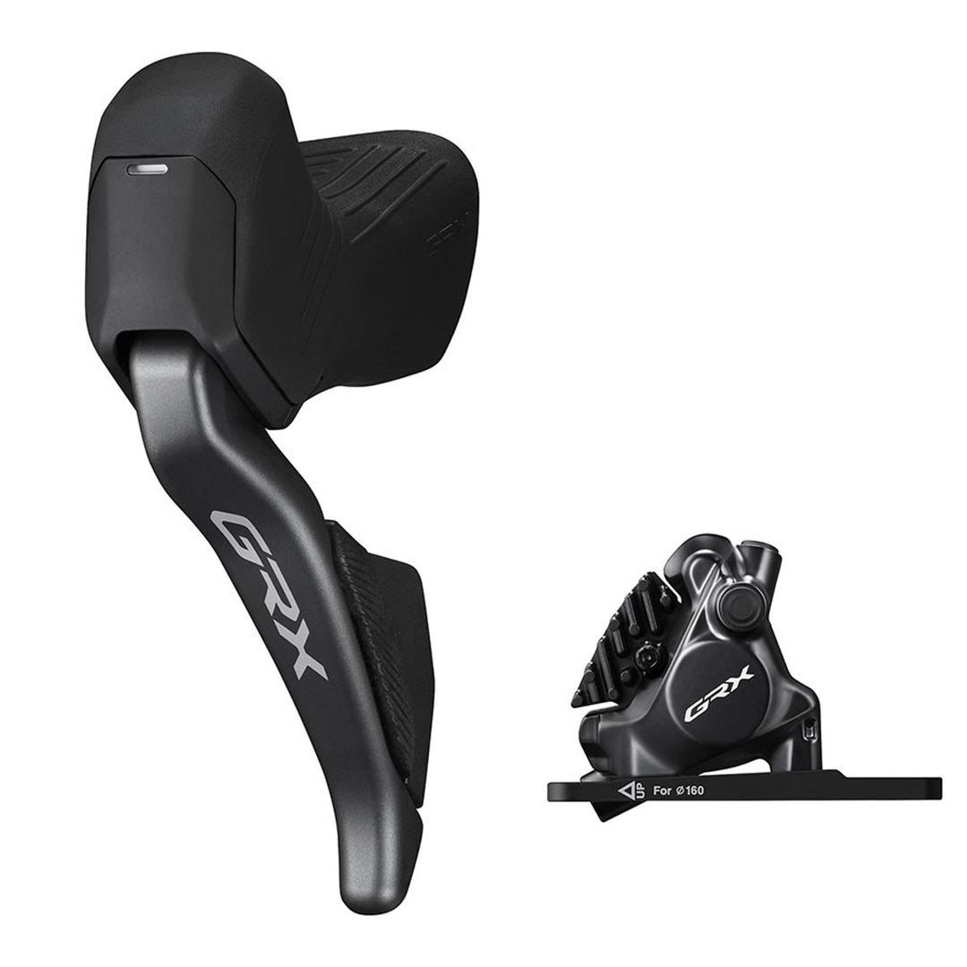 GRX Di2 ST-RX825 / BR-RX820, Road Hydraulic Disc Brake, Rear, Flat mount, 140 or 160mm (not included), 136g, Black, IRX8251DRRDSC170A