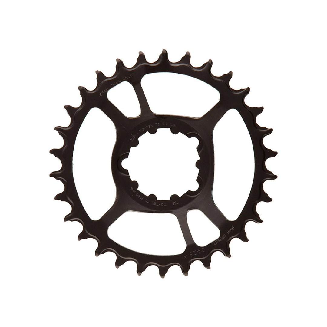 X-SYNC Eagle Steel 6mm F1 Chainring - Black