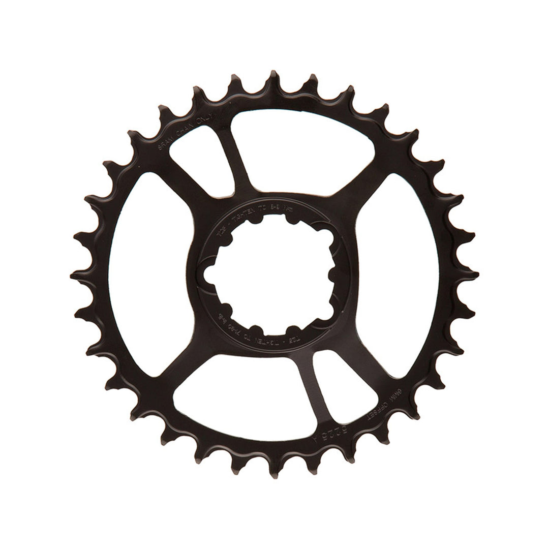 X-SYNC Eagle Steel 6mm F1 Chainring - Black