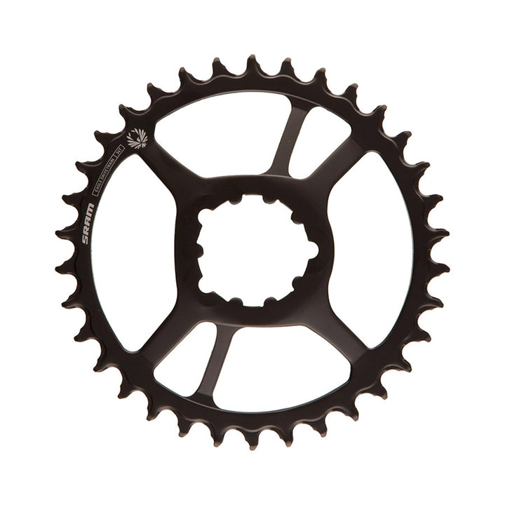 X-SYNC Eagle Steel 6mm F1 Chainring - Black