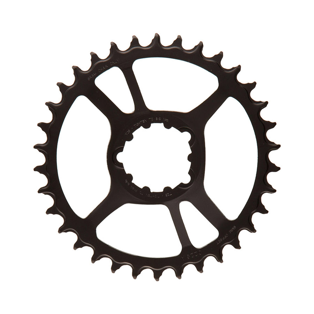 X-SYNC Eagle Steel 6mm F1 Chainring - Black