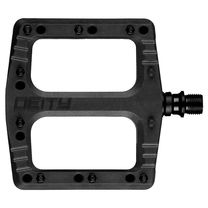 Deftrap, Platform Pedals, Body: Nylon, Spindle: Cr-Mo, Green, Pair