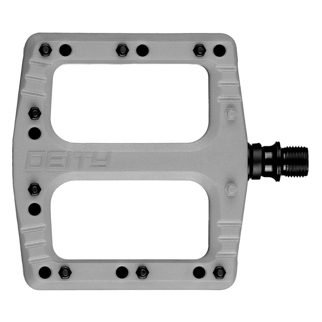 Deftrap, Platform Pedals, Body: Nylon, Spindle: Cr-Mo, Green, Pair