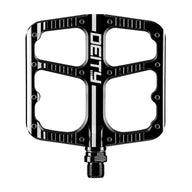 Flat Trak, Platform Pedals, Body: Aluminum, Spindle: Cr-Mo, 9/16'', Black, Pair