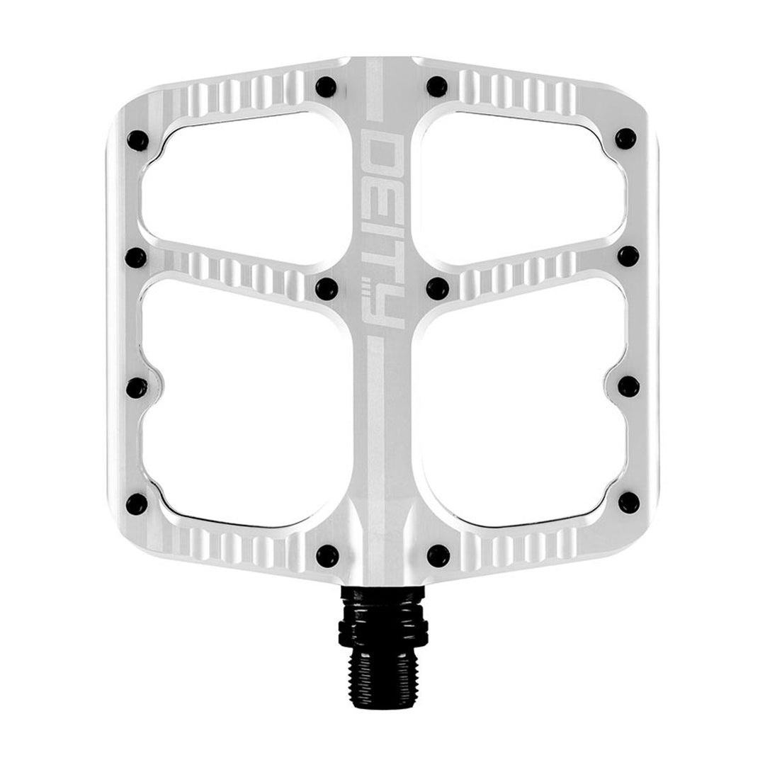 Flat Trak, Platform Pedals, Body: Aluminum, Spindle: Cr-Mo, 9/16'', Black, Pair