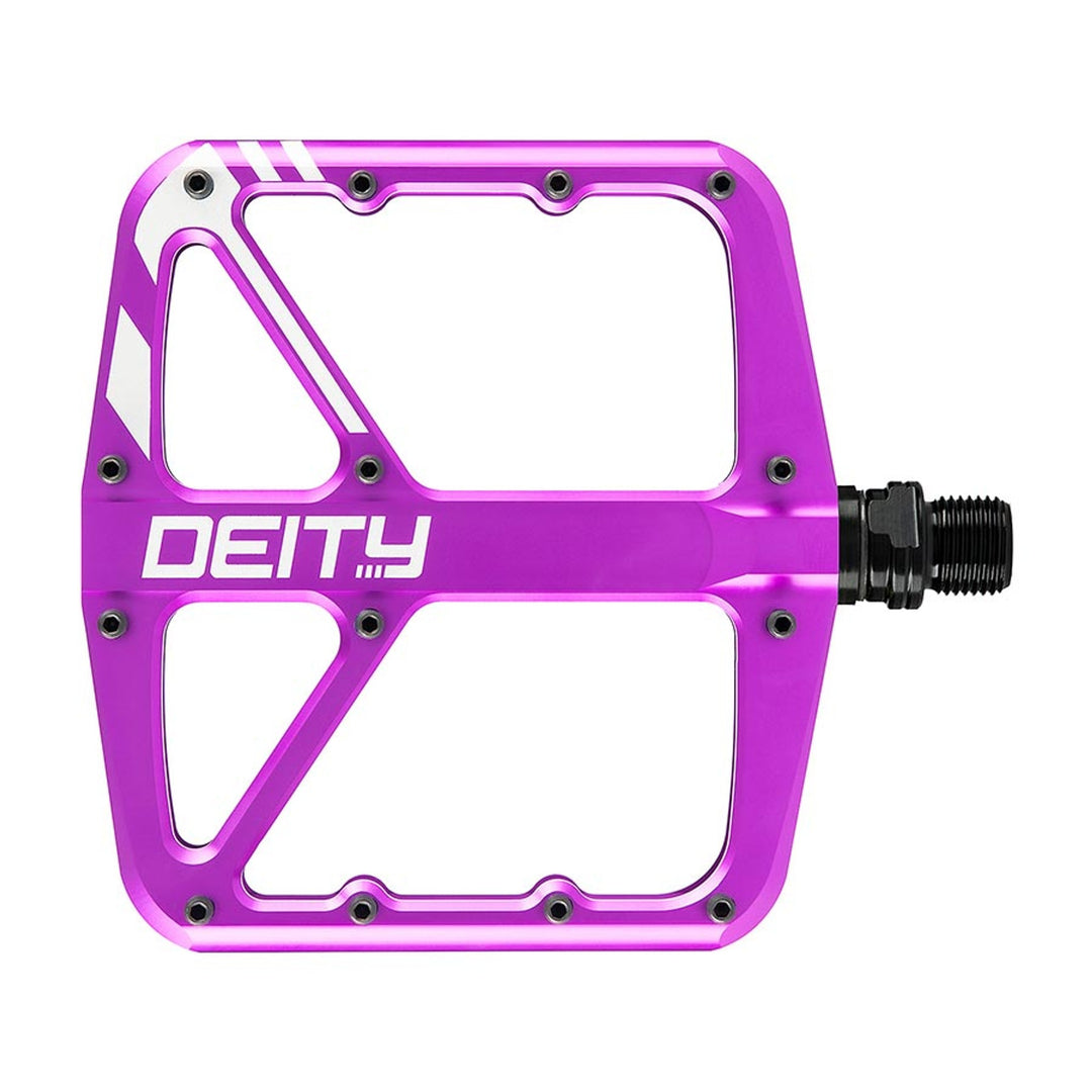 SuperVillain, Platform Pedals, Body: Aluminum, Spindle: Cr-Mo, 9/16'', Purple, Pair