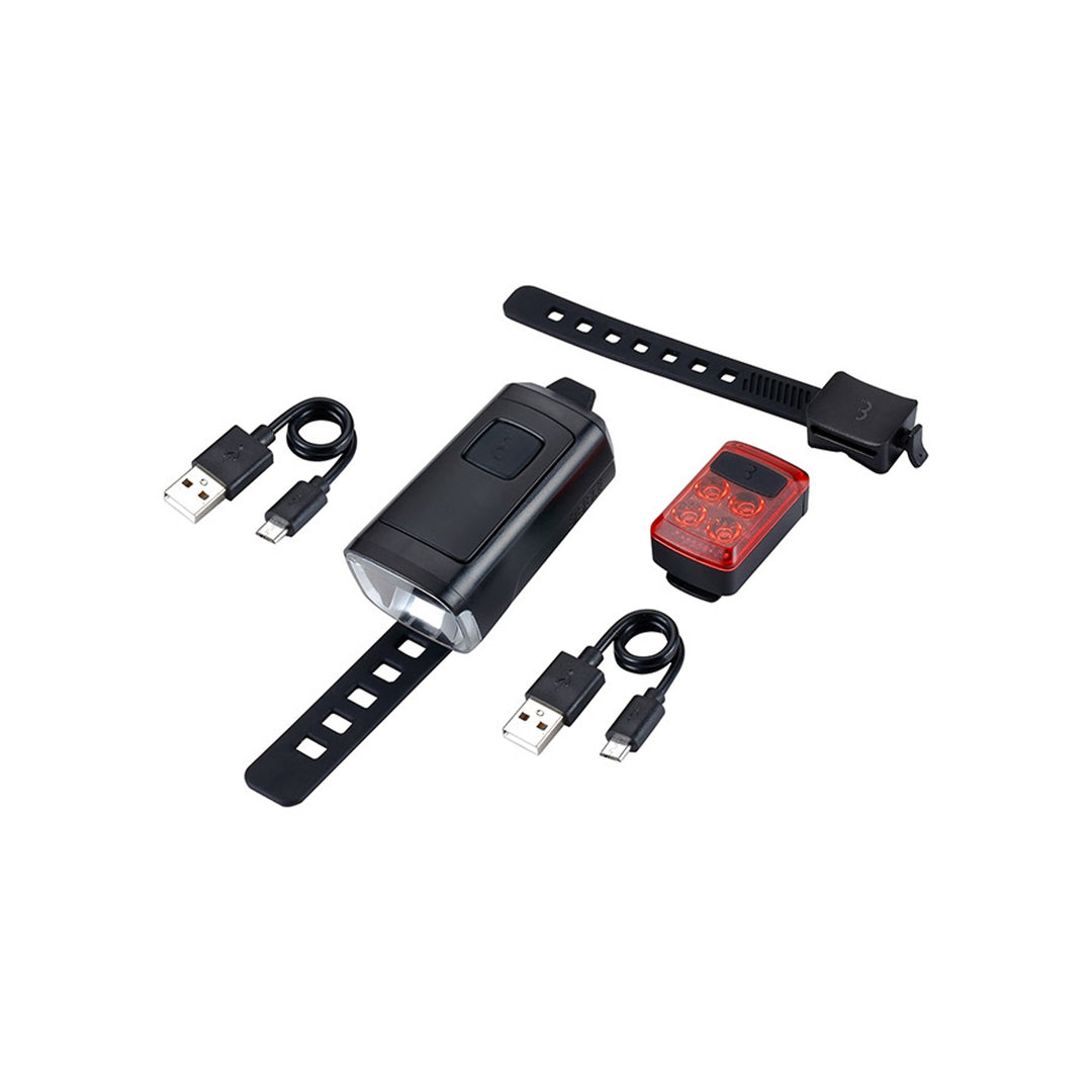 BLS-231 Stud50/Slide Combo, Light, Front and Rear, Black, Set