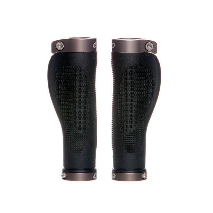 Ergo Clamper Grips, Lock-On, 130mm, Black