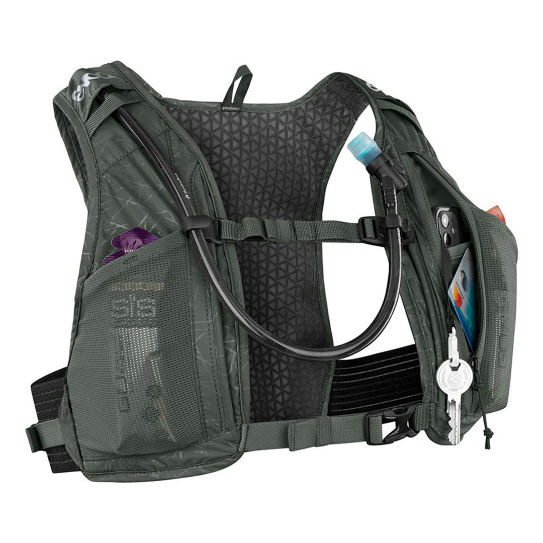 Hydro Pro 1.5 + 1.5l Bladder, Hydration Vest, Volume: 1.5L, Bladder: Included (1.5L), Dark Olive