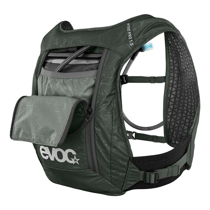Hydro Pro 1.5 + 1.5l Bladder, Hydration Vest, Volume: 1.5L, Bladder: Included (1.5L), Dark Olive